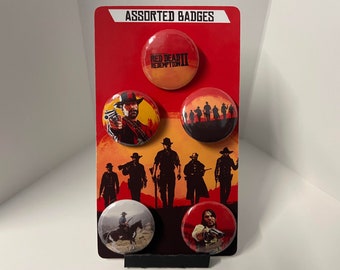 Red Dead Redemption Pin Badges