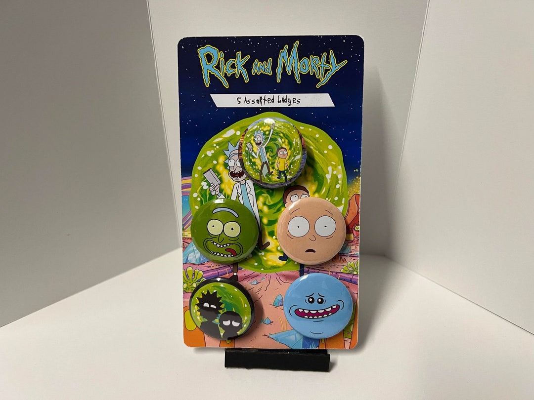 Pack De 6 Badges Rick And Morty – Tailles Variées, Idéal Pour Fans Et Collectionneurs