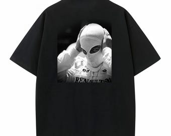 Masked Niki Lauda F1 Tshirt | Retro Racing Luxury Graphic Tee Inspired by Formula One and Vintage F1 Team. Perfect Nikilauda Fan Shirt