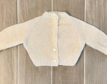 Vintage knit baby cardigan