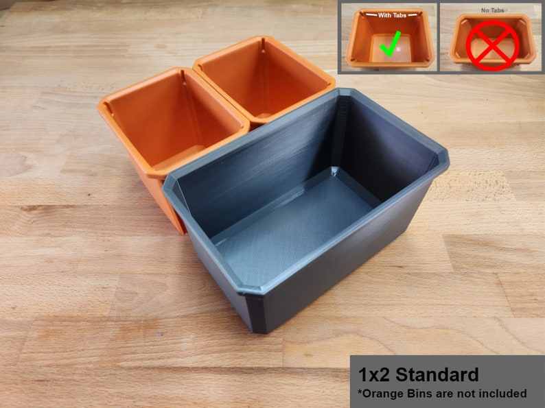 Ridgid 1.0 Pro Gear System Small Parts Bin (Oversized Replacement) 1x2 Bin