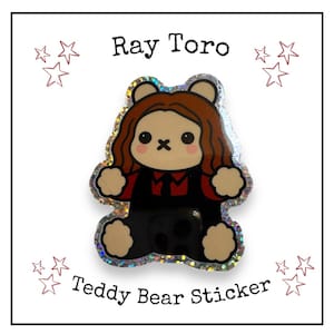 My Chemical Romance - Ray Toro Bear Sticker - Glitter Sticker