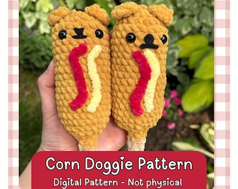 Amigurumi Corn Dog Crochet Pattern: Beginner-Friendly (PDF Pattern)