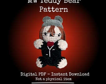 Mikey Crochet Teddy Bear Pattern: Amigurumi (PDF Pattern)