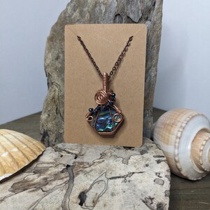 Abalone with blue accents