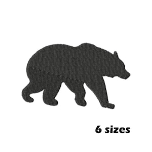 Black Bear Embroidery Designs, Instant Download - 6 Sizes