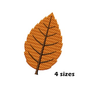 Elm Leaf Embroidery Designs, Instant Download - 4 Sizes