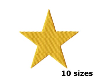 Mini Star Embroidery Designs, Instant Download - 10 Sizes