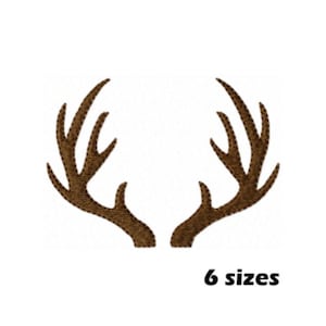 Deer Antlers Embroidery Designs, Instant Download - 6 Sizes