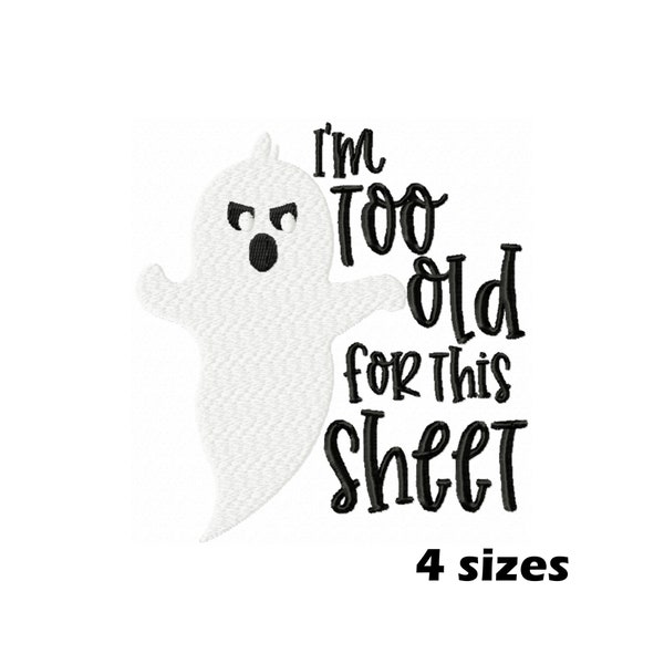 Ghost Embroidery Designs, Instant Download - 4 Sizes