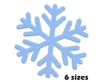 Borduurontwerp sneeuwvlok, direct downloaden - 6 maten