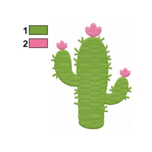 Cactus Embroidery Designs, Instant Download 5 Sizes image 3