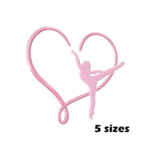 Ballerina Embroidery Designs, Instant Download - 5 Sizes