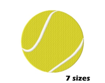 Tennis Ball Embroidery Designs, Instant Download - 7 Sizes
