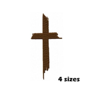 Rustic Cross Embroidery Designs, Instant Download - 4 Sizes