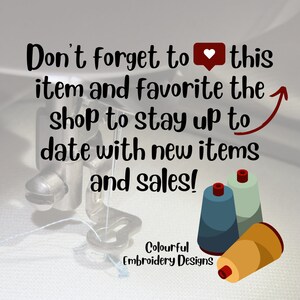May include: Don't forget to heart this item and favorite the shop to stay up to date with new items and sales! Colourful Embroidery Designs.