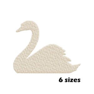 Swan Embroidery Designs, Instant Download - 6 Sizes