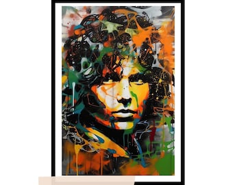 Jim Morrison De deuren | Digitale download | Originele afdrukbare posterkunst