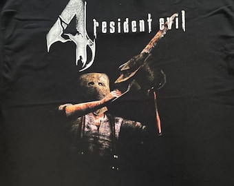 Resident Evil 4 Dr Salvador Chainsaw - T Shirt - Various Sizes Survival Horror GameCube PlayStation PS2