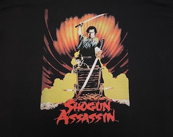 Shogun Assassin T shirt Video Nasty VHS Various Sizes - Samurai Movie Liquid Swords