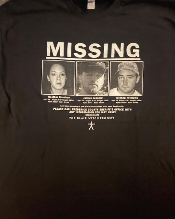 ブレア・ウィッチ・プロジェクト MISSING Tシャツ ブラックバージョン 