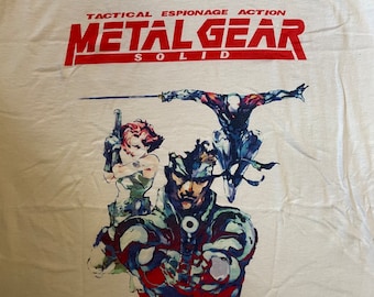 Metal Gear Solid - T Shirt - Various Sizes - PlayStation PS1 Game