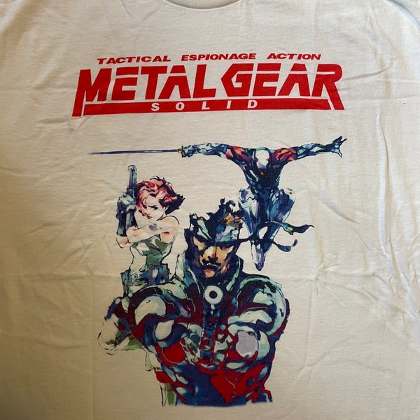 Metal Gear Solid - T Shirt - Various Sizes - PlayStation PS1 Game