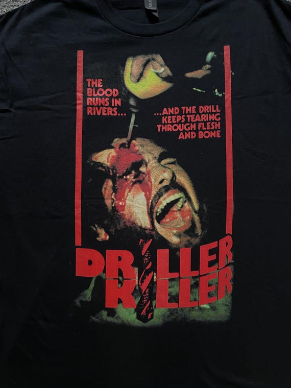The Driller Killer T Shirt Video Nasty VHS Dpp 39 Various Sizes