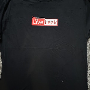 Live Leak - Logo T Shirt - Various Sizes - Rotten Dot Com Early