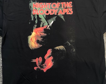 Night of the Bloody Apes - T shirt Video Nasty VHS DPP39 Various Sizes - Horror Movie