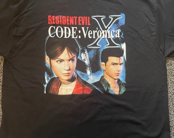 Resident Evil - Code Veronica X - T Shirt - Various Sizes Survival Horror PlayStation PS1