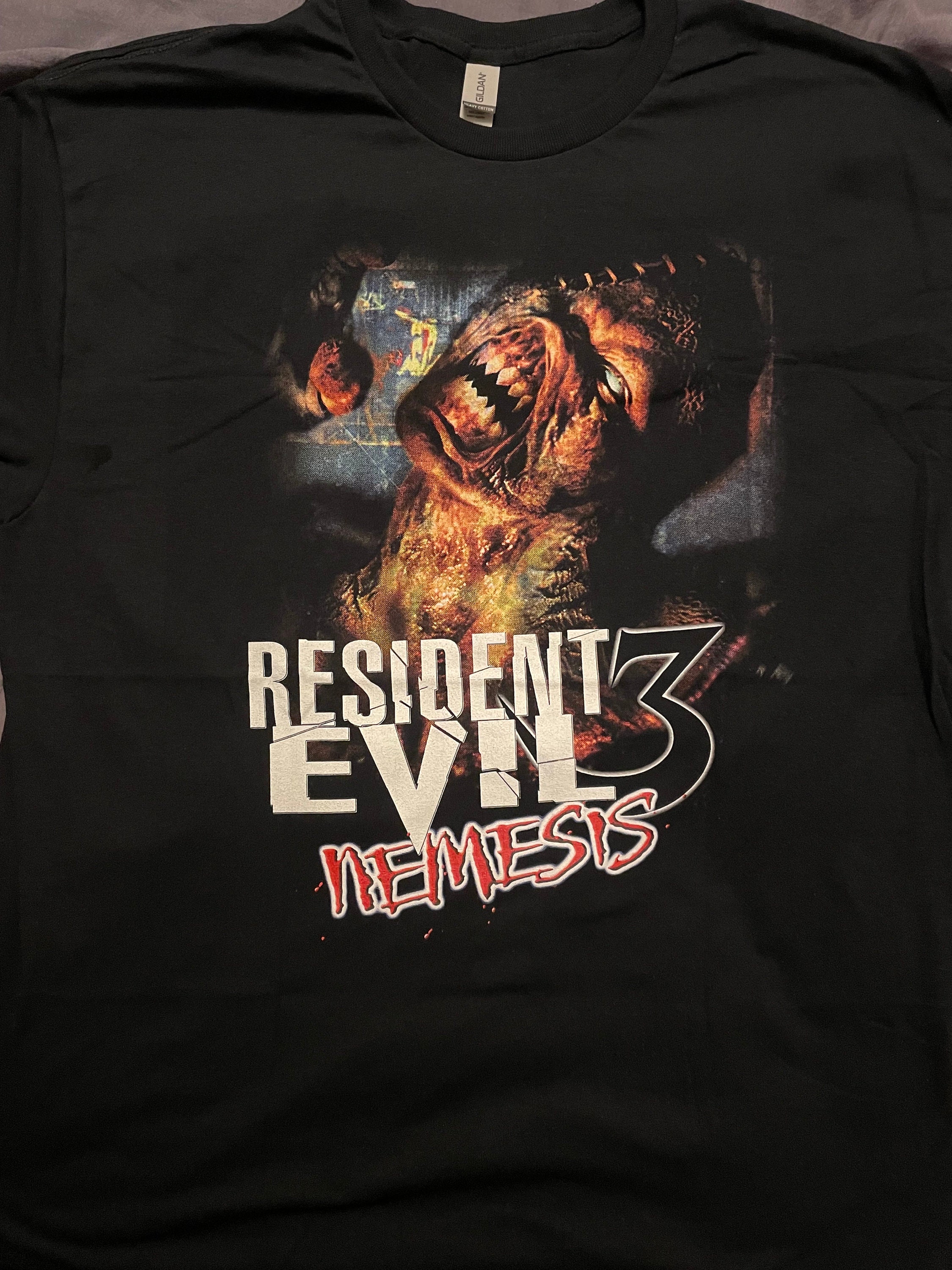 Resident Evil 3 Nemesis Know Fear - T Shirt - Various Sizes Survival Horror PlayStation PS1