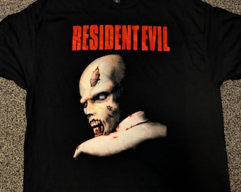 Resident Evil - Turning Around Zombie T Shirt - Various Sizes Survival Horror PlayStation PS1