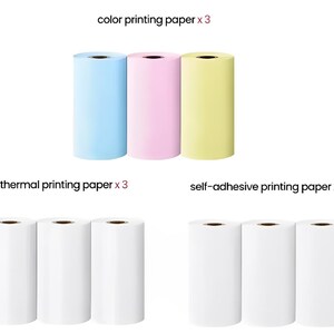 Cat Mini Printer, 57mm Thermal Paper Mini Printer, Color Photo Paper ...