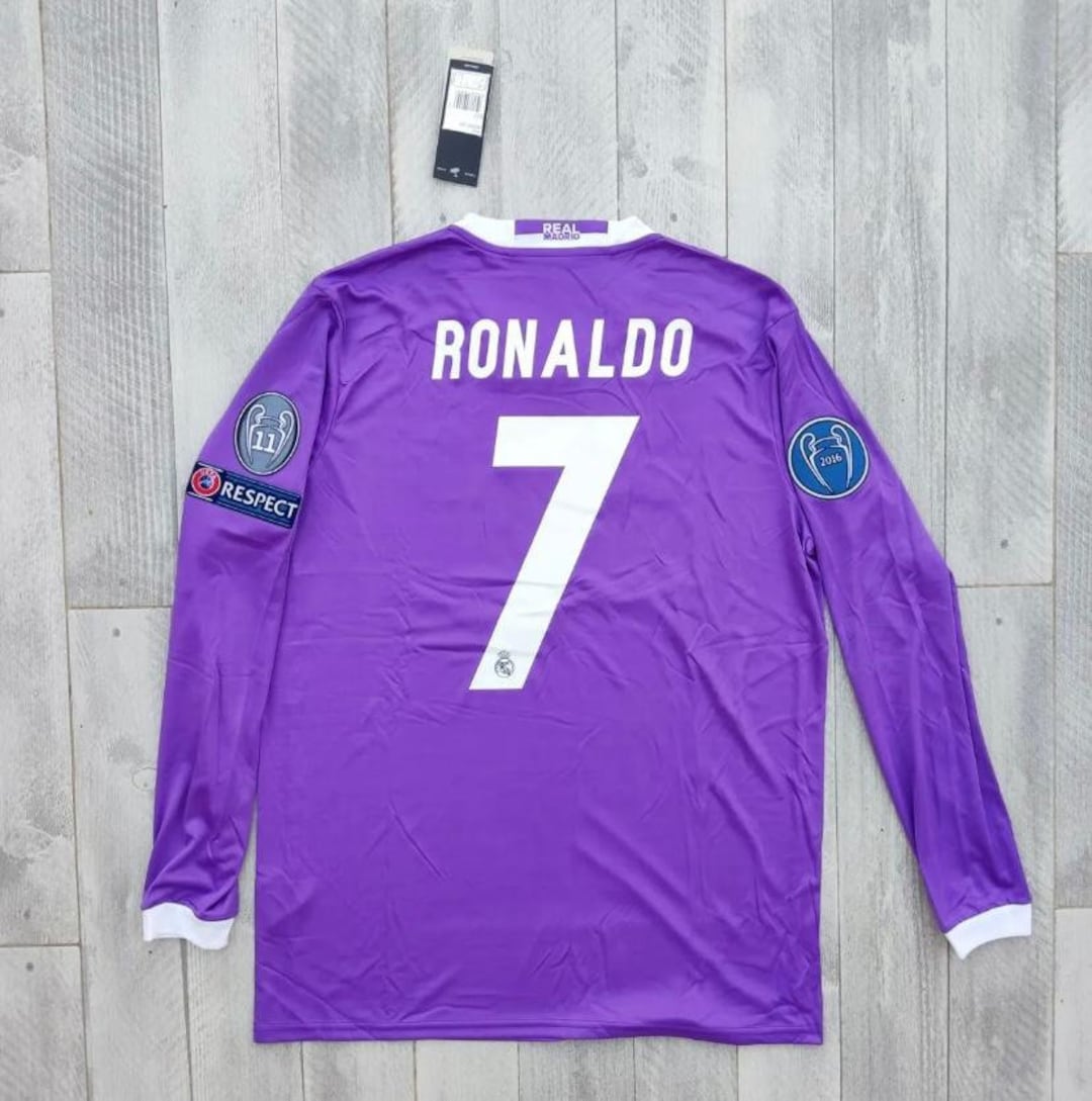 Cristiano Ronaldo Real Madrid Jersey Retro Shirt 2017 Vintage - Etsy