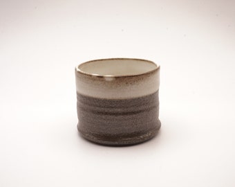 Handle-less Black Clay Cup