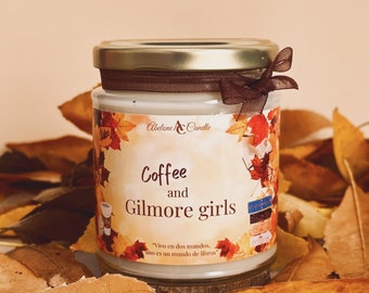 Vela de Soja  Artesanal  "Coffee and Gilmore Girls" / Aromática. 250g