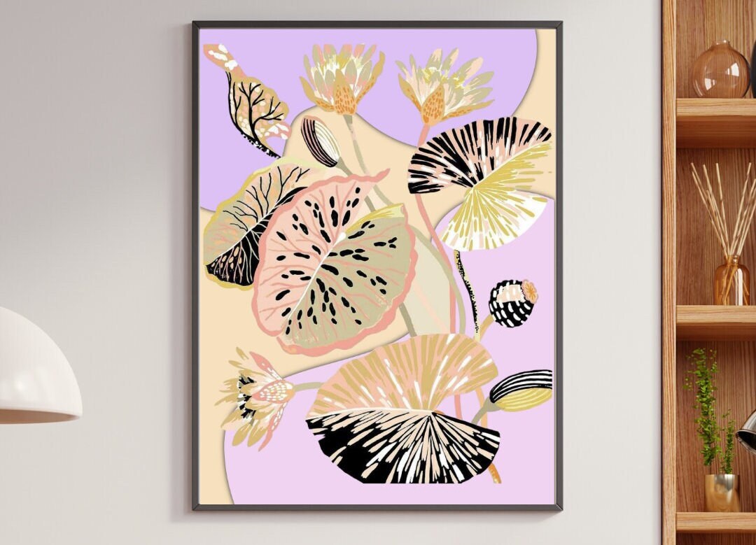 Botanical Art, Modern Art, Flower Print, Home Decor, Wall Art, Floral ...
