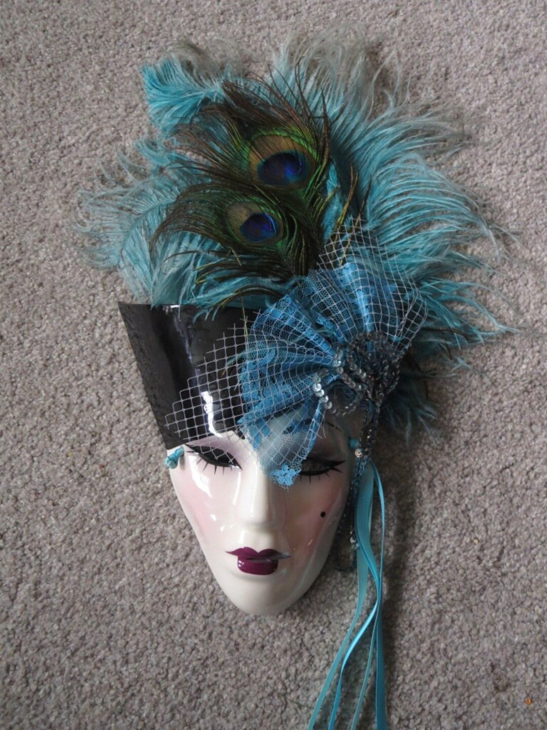 Ceramic Face Wall Art Mask by Raymond Mak Unique Creations Etsy