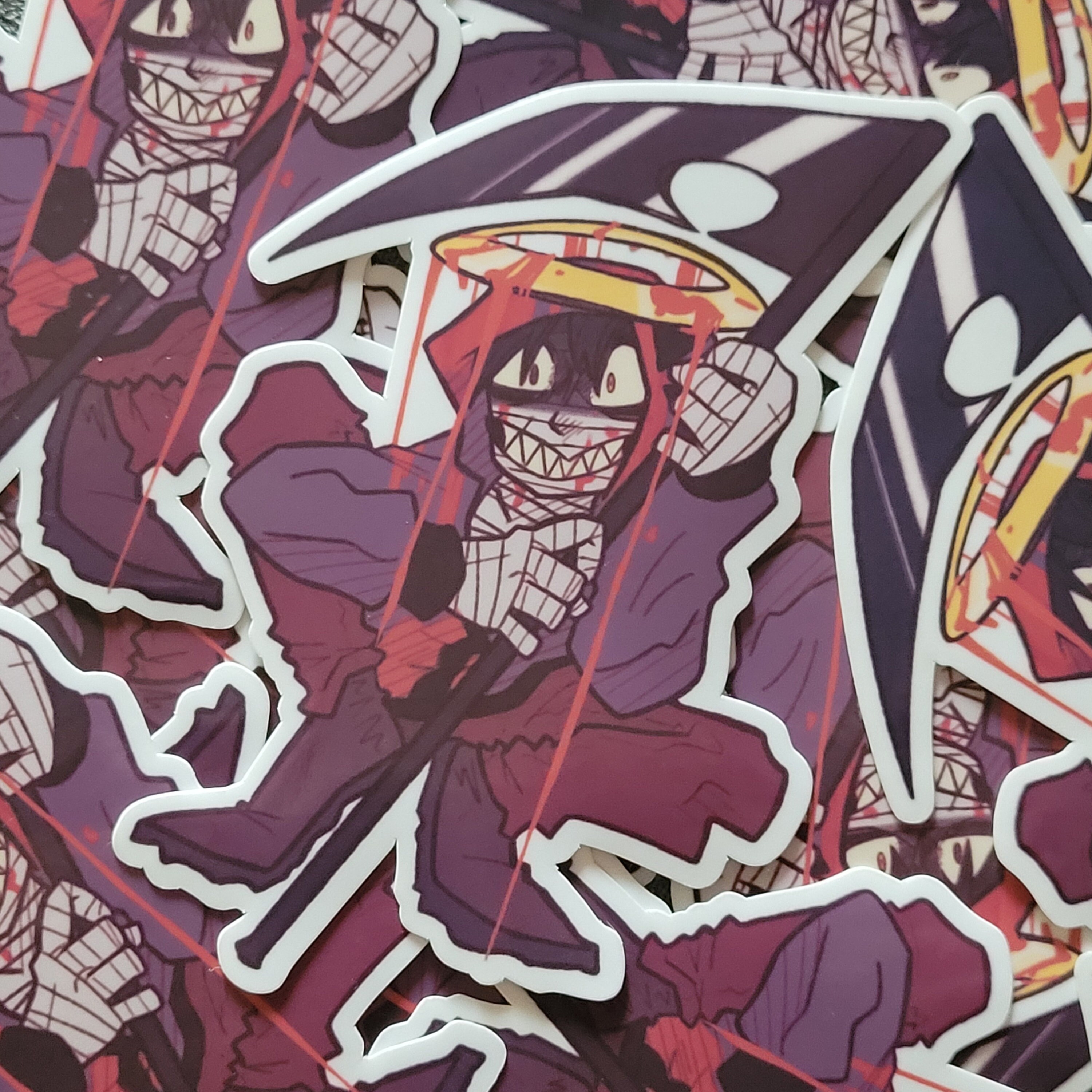 Anime Angels of Death Zack Isaac Foster Ray Rachel Gardner Fanart 180  Postcard Post Cards Sticker Gift Cosplay Artbook Book Set