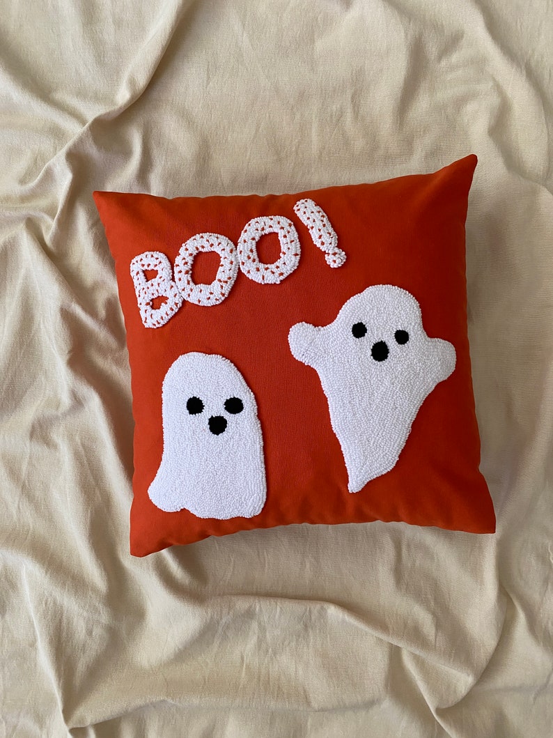 Halloween Punch Needle Pillow | Punch | Punch Needle | Punch Needle Pillow | Punch Pillow | Nursery Punch Pillow | Baby Name Gift |Baby Punch Name | Baby Punch | Punch Baby Room | Punch Needle Decor | Punch Needle Art | Nursery Punch Decor