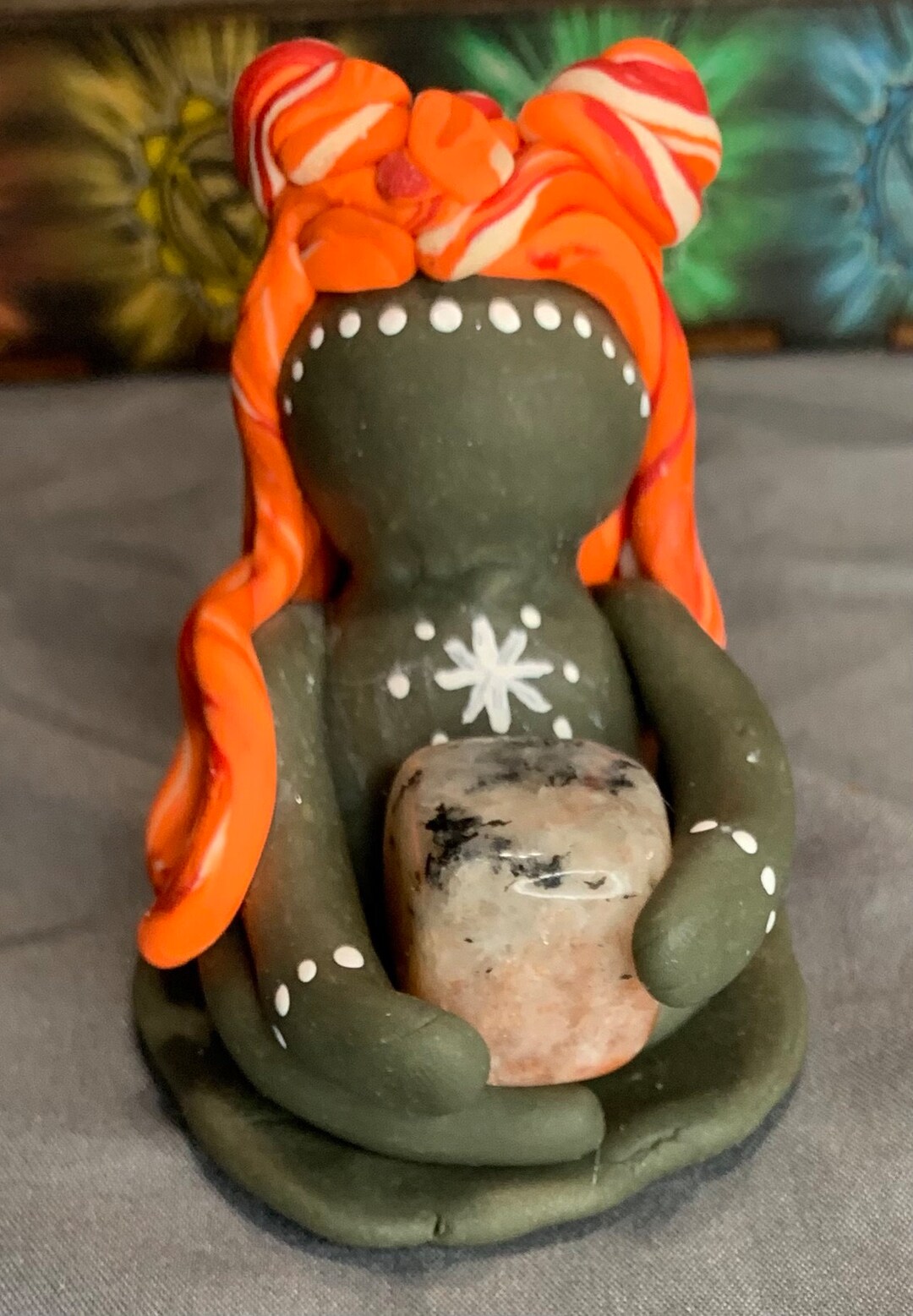 Sunstone Clay Crystal Goddess Etsy