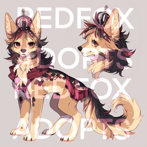 Furry Character- Original Fursona Character- Unique One of a Kind Adoptable OC