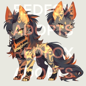 Furry Character- Original Fursona Character- Unique One of a Kind Adoptable OC