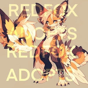Furry Character- Original Fursona Character- Unique One of a Kind Adoptable OC