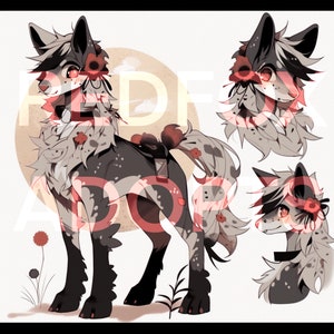 Furry Character- Original Fursona Character- Unique One of a Kind Adoptable OC