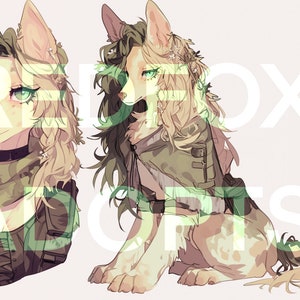 Furry Character- Original Fursona Character- Unique One of a Kind Adoptable OC