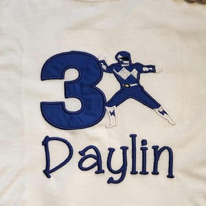 Power Ranger Birthday Shirt