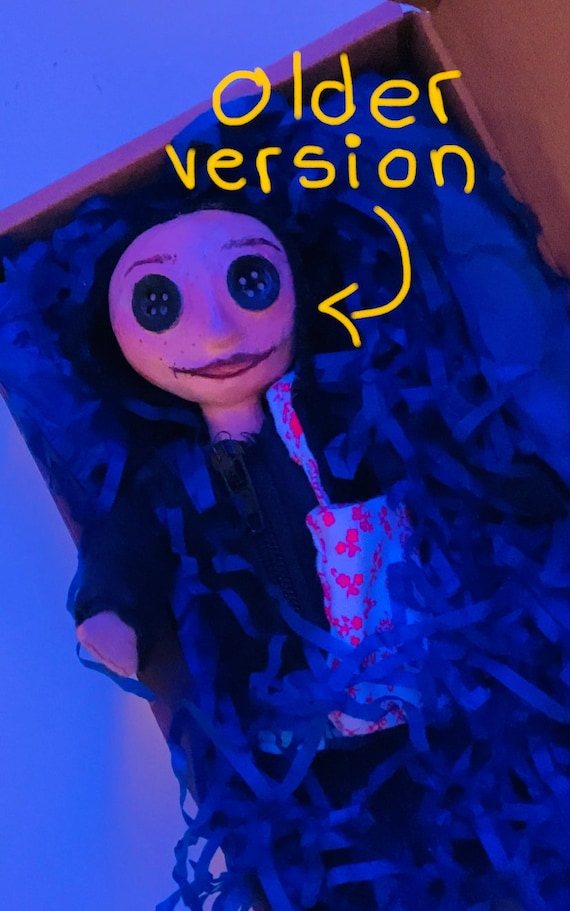 Handmade customized Coraline inspired doll / Custom Coraline doll.   ( Buttoneyedyou _ buttoneyedyou _ buttoneyedyouCA )