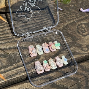 colorful candy land press on nails